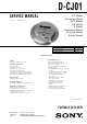 Sony Walkman D-CJ01 Service Manual