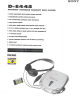 Sony Walkman D-E445 Specification Sheet