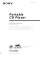 Sony Walkman D-EJ2000 Operating Instructions Manual