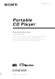 Sony CD Walkman D-EJ616CK Operating Instructions Manual