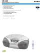 Sony CFD-S250 Specification Sheet