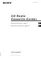 Sony CFD-S40CP Operating Instructions Manual