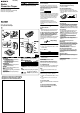 Sony Walkman WM-FX195 Operating Instructions