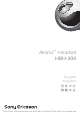 Sony Ericsson Akono HBH-300 User Manual