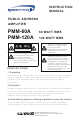 Speco PMM-120A Instruction Manual