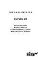 Star Micronics TSP200 User Manual