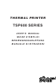 Star Micronics TSP600 Series User Manual