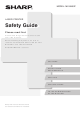 Sharp MX-B400P Safety Manual