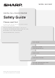 Sharp MX-C400P Safety Manual