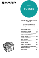 Sharp FO-2080 Operation Manual