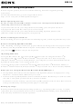 Sony Walkman NW-S4 Supplementary Manual