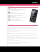 Sony Walkman NWZ-S544 Specifications