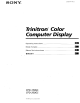 Sony Trinitron CPD-100GS Operating Instructions Manual