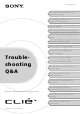 Sony CLIE PEG-SJ22 Troubleshooting Manual