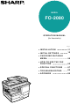Sharp FO-2080 Operation Manual