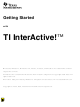 Texas Instruments InterActive! Getting Started Manual