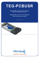 TRENDnet TEG-PCBUSR Quick Installation Manual