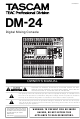 Tascam DM-24 Owner's Manual