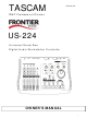 Tascam US-224 Owner's Manual