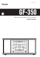 Teac GF-350 Owner's Manual