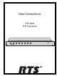 RTS IFB-828 User Instructions