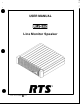 RTS LMS-325 User Manual