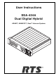 RTS SSA-424A User Instructions