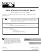 Norcold N260 Owner's Manual & Installation Manual
