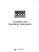 Toa EXES-2000 Functions And Operating Instructions
