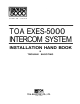 Toa EXES-5000 Installation Handbook