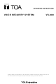Toa RS-150 Operating Instructions Manual
