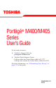 Toshiba Portege M400 Series User Manual