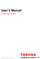 Toshiba Portege M700-0GJ01J User Manual