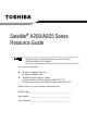 Toshiba Satellite A205-S4577 Resource Manual
