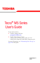 Toshiba Tecra M5 User Manual