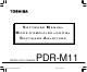 Toshiba PDR-M11 Software Manual