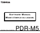 Toshiba PDR-M5 Software Manual