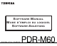 Toshiba PDR-M60 Software Manual