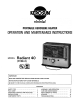 Toyotomi Radiant 40 Type C User Manual