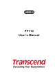 Transcend PF 710 User Manual