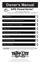 Tripp Lite PowerVerter APS1012UL Owner's Manual