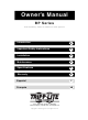 Tripp Lite BP12V81 Owner's Manual