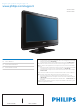 PHILIPS 22PFL3505D User Manual