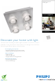 PHILIPS Roomstylers 37245/48/13 Specifications