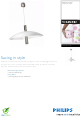 PHILIPS ecoMOODS 42234/17/16 Specifications