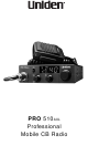 Uniden PRO510AXL User Manual