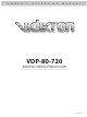 Vidikron VDP-80 Owner's Operating Manual