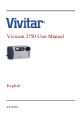 Vivitar Vivicam 2750 User Manual