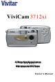 Vivitar Vivicam 3712xi Owner's Manual