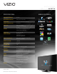 Vizio XVT423SV Specification Sheet